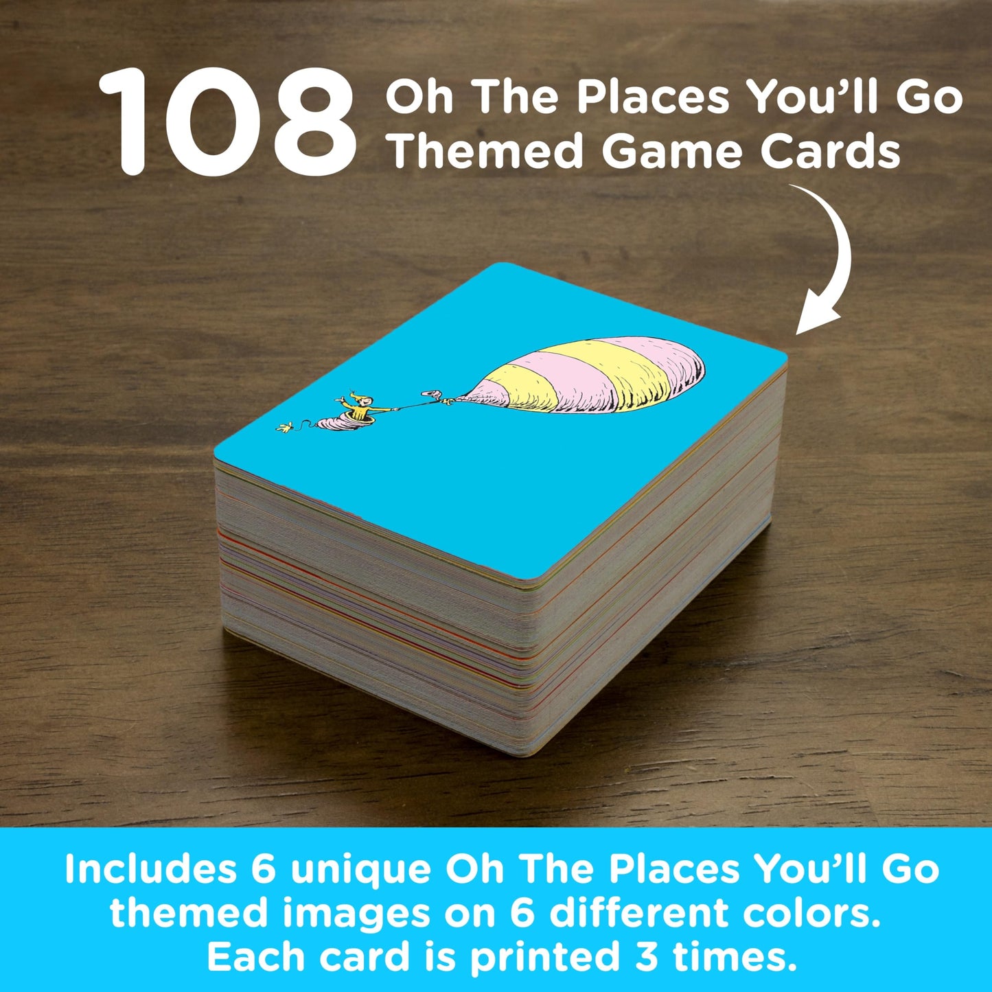 Aquarius Oh, The Places You'll Go! Memory Master Card Game - Fun Family Party Game for Kids, Teens & Adults - Entertaining Game Night Gift