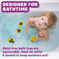 Tub Works® Construction™ Trucks Mold Free Bath Toys, 6 Pack | Sealed, No Hole Bath Toys Design Keeps Moisture Out | Soft, Squeezable & Float on Water