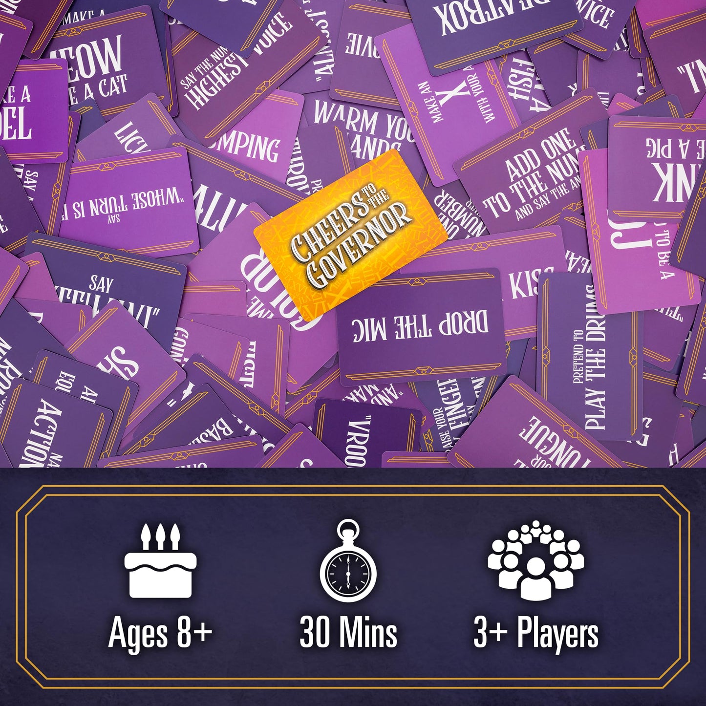 Lost Boy Entertainment Cheers to The Governor - Card Games - Party Games - Family Games - for Kids 8 and Up - Games for Adults - Family Game Night