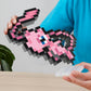 MEGA Pokemon Mew 434 Piece Building Set with 1 Pixelated Retro Action Figure for Wall or Table Decoration, HWR80