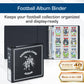 BCW 3-Inch D-Ring Football Trading Card Binder - Black | Holds 90 Pages | Heavy Duty Durable Design Football Card Binder | 1 ct
