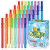 Inscraft 40 Pack 14’’ Big Bubble Wands, 8 Colors Bubbles Bulk for Summer Toy, Outdoor / Indoor Activity Use, Easter, Birthday, Graduation, Shower