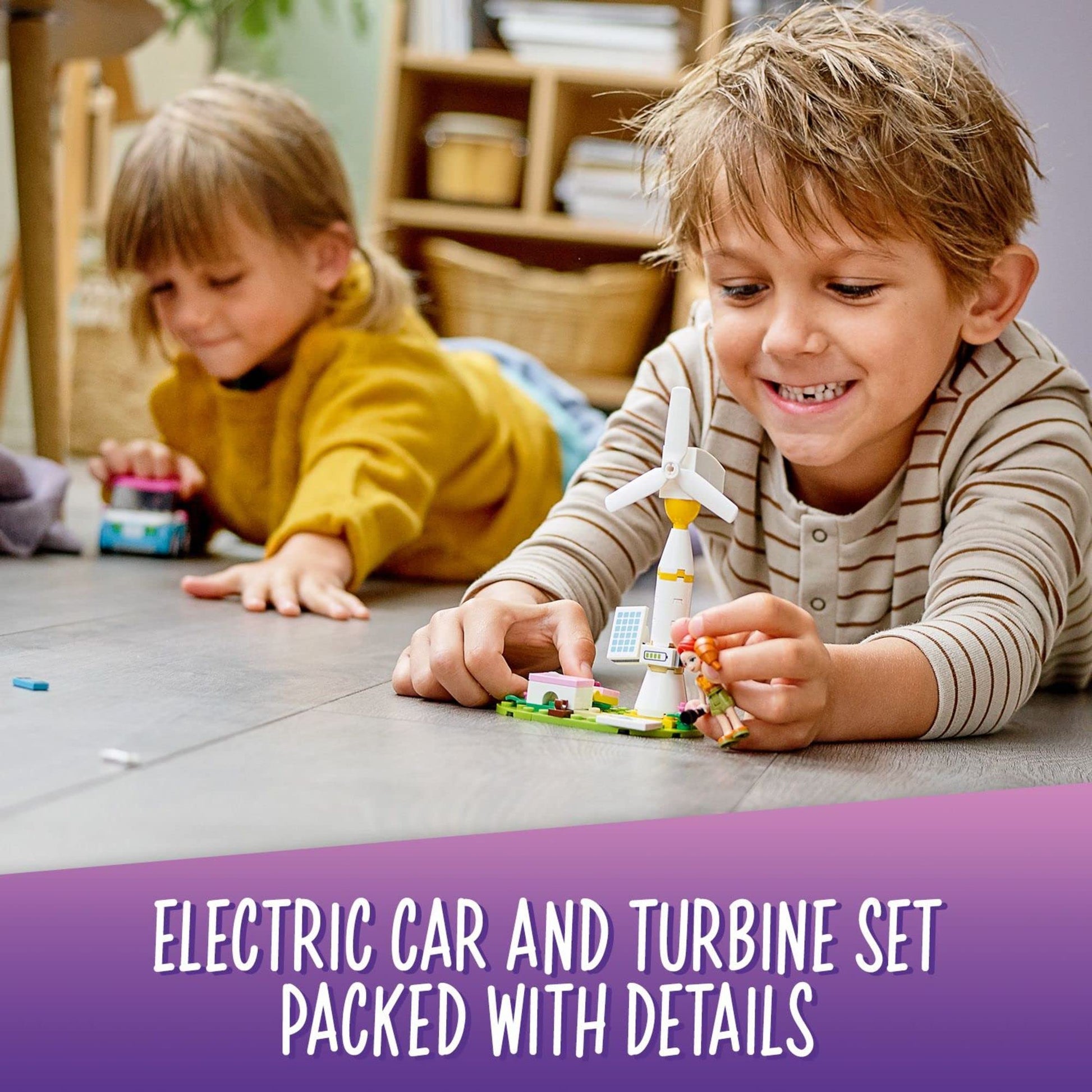 LEGO Friends Olivia's Electric Car Toy 41443 Vehicle for Girls, Boys and Kids 6 Plus Years Old, with Mia Mini-Doll & Puppy Figure Eco Education