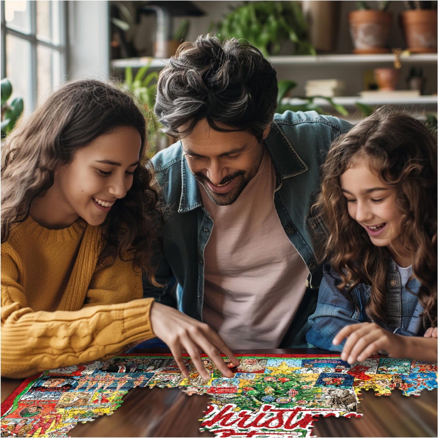 White Mountain 1000 Piece Jigsaw Puzzle Winter Holiday, Christmas Stories