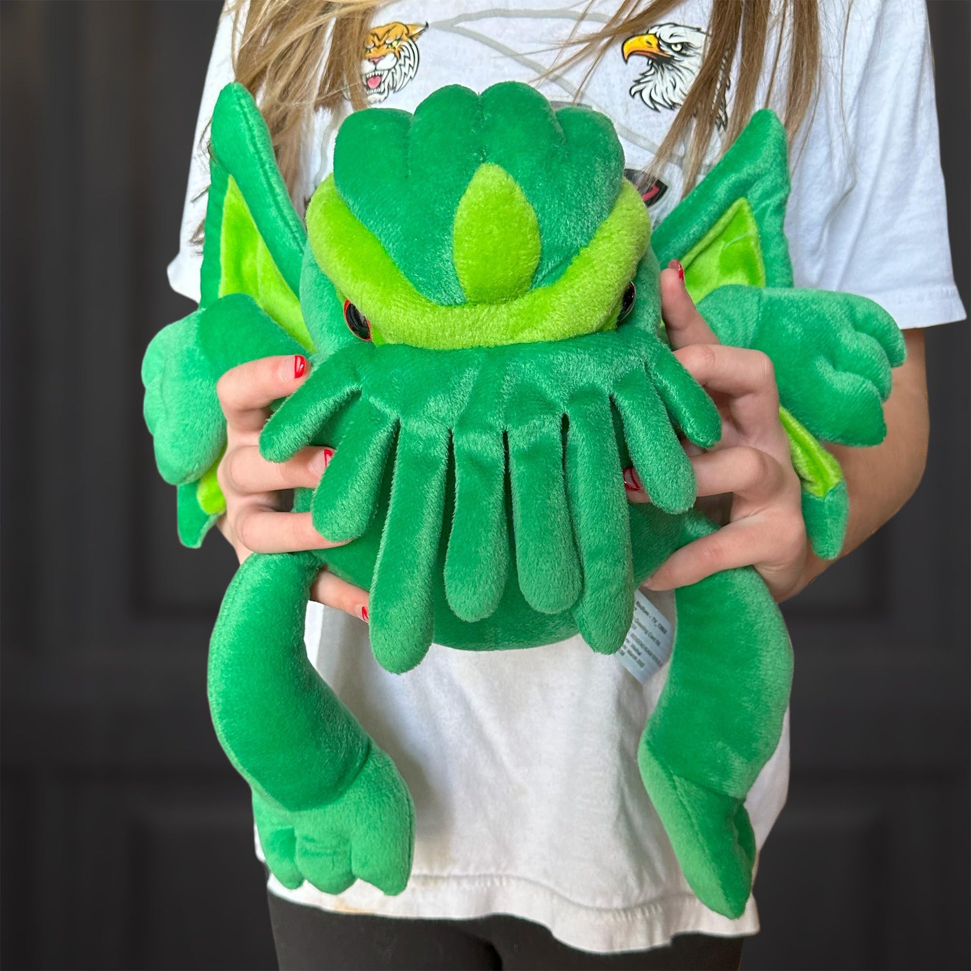 Toy Vault Cthulhu Plush, 12-Inch; Stuffed Horror Toy Based on H.P. Lovecraft's Weird Fiction, Medium Size