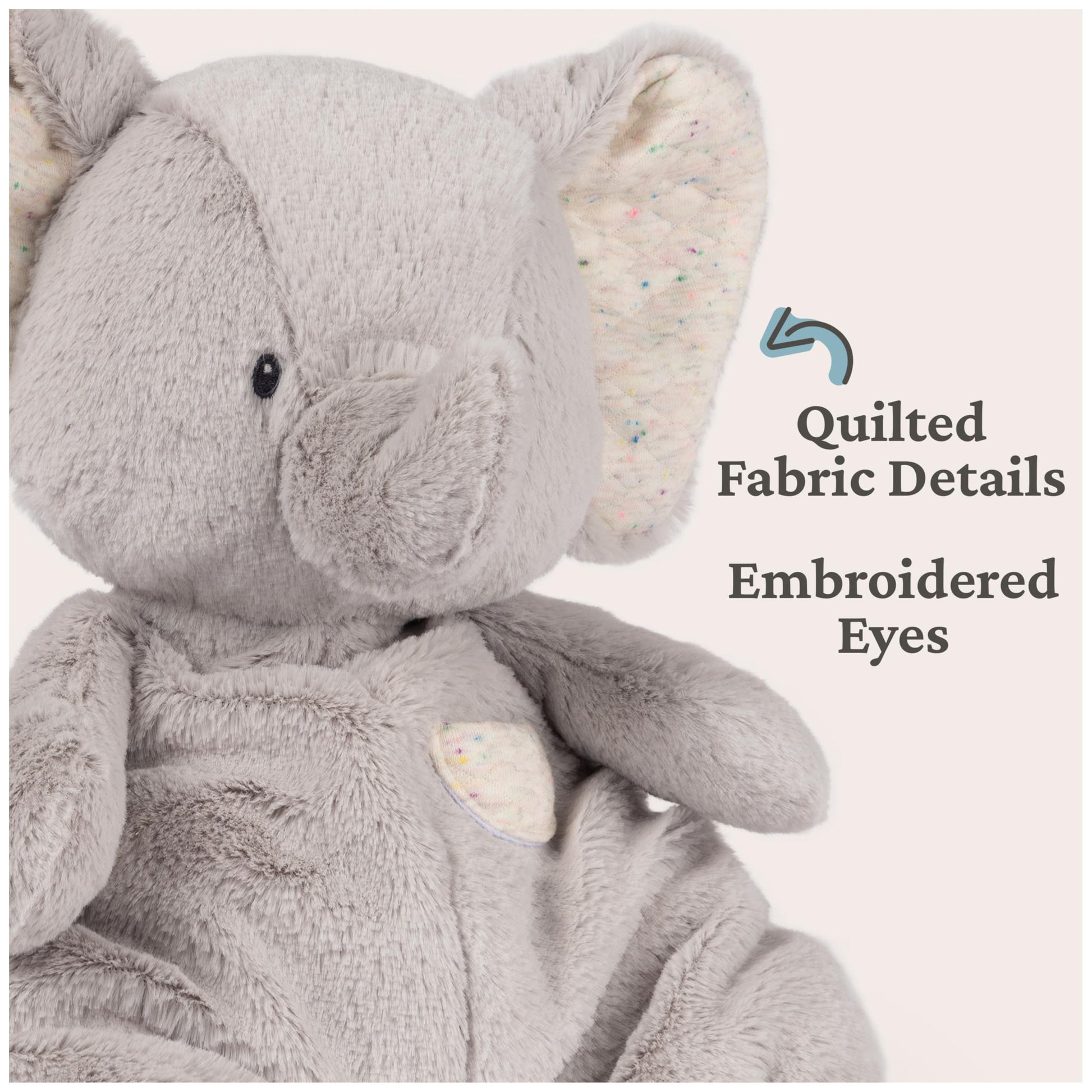 GUND Baby Oh So Snuggly Elephant 12.5-Inch Plush Toy, Ages 0+
