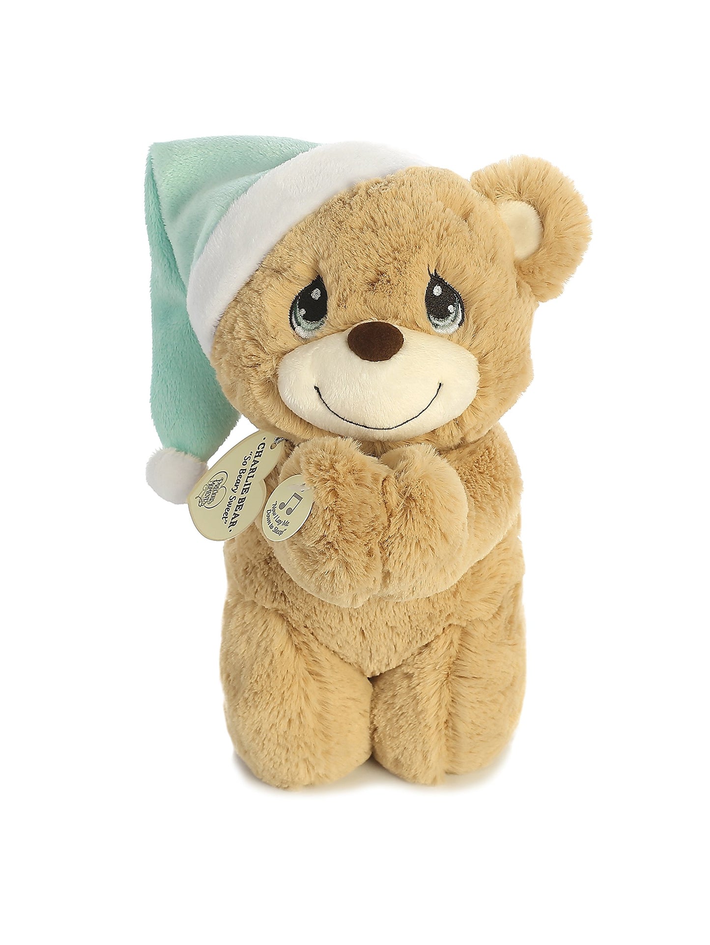 Aurora® Adorable Precious Moments™ Charlie Prayer Bear Stuffed Animal - Heartwarming Toy for Comforting Children - for Sentimental Gifts, Birthdays