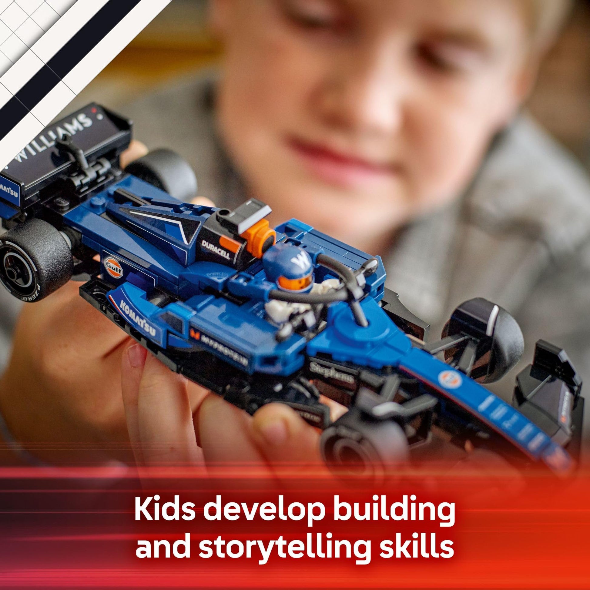 LEGO Speed Champions Williams Racing FW46 F1 Race Car Toy - Building Set for Kids, Boys & Girls, Ages 10+ - Toy Car for F1 Fans - Gift Idea