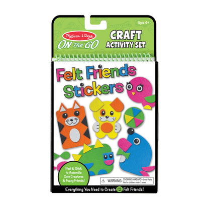 Melissa & Doug On The Go Felt Friends Craft Activity Set with 188 Felt Stickers - FSC Certified
