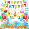 Summer Party Decotrations Pool Partys Decor Beach Theme Party Supplies Include Birthday Banner Tablecloth Balloons for Hawaiian Birthday Party