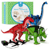 Pinwheel Crafts Robotic Dinosaur Arts & Crafts Science Kit for Kids Ages 6-12 - Wooden Dinosaur Toys with Paints - Ideal Gift for 6-Year-Old Boys