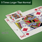 gagift world Jumbo Playing Cards, 8 x 11 Inches Giant Playing Cards for Family Game Night, Extra Large Casino Party Decoration for Adults