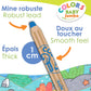 Aladine - Baby Jumbo Colors - Set of 8 Colour Pencils - Soft and Washable Trace - Easy to Handle Pencils - From 2 years old