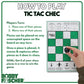 Bobby Fischer Tic Tac Chec, 2-Player Chess Strategy Game, Tic Tac Toe & Chess Combination Game, 4x4 Board with Illustrated Move Guide