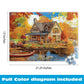 Buffalo Games - Autumn Lake House - 500 Piece Jigsaw Puzzle for Adults