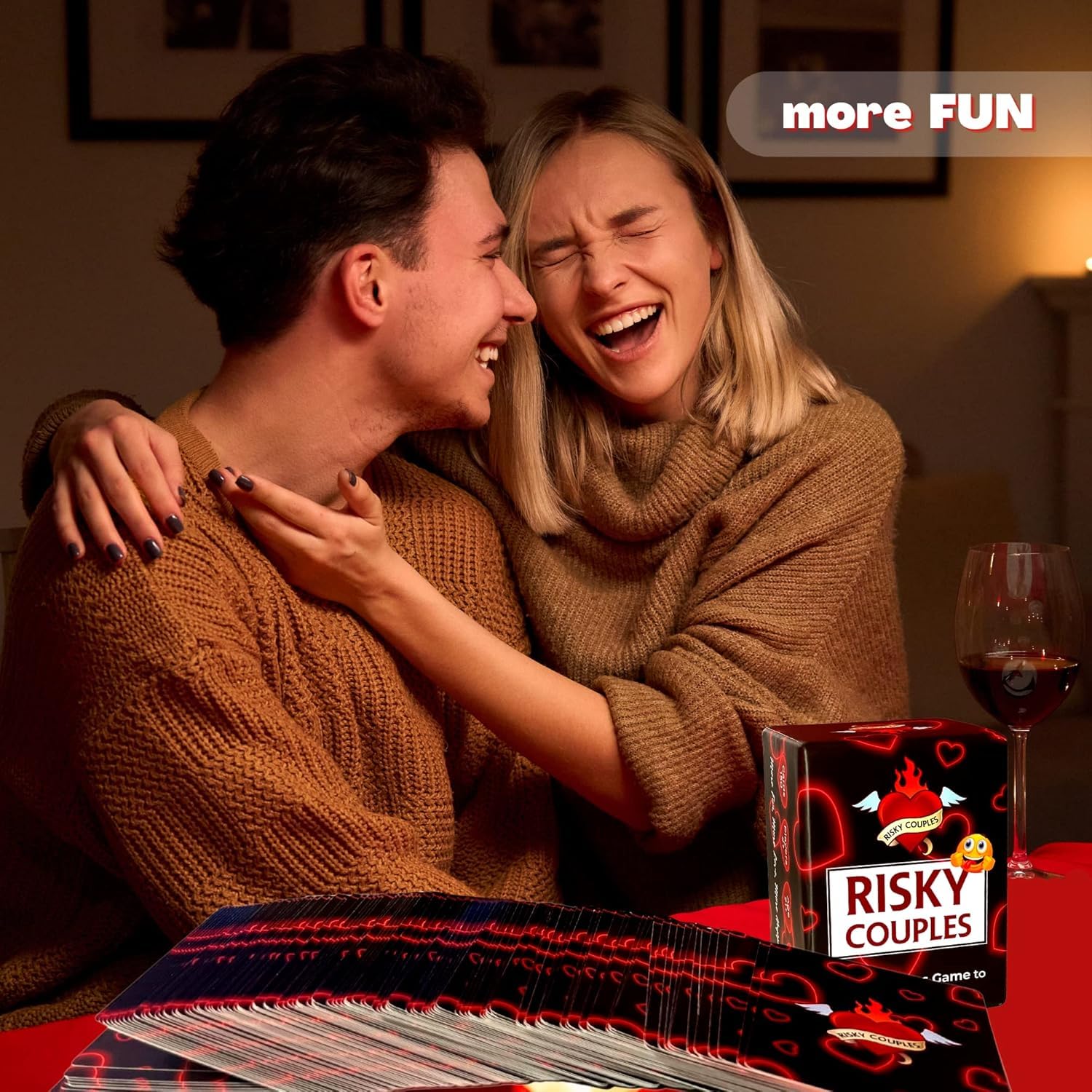 RISKY COUPLES | Couples Card Games for Date Night: 150 Questions & Challenges for Your Partner | Romantic Card Game for Anniversary, Valentines