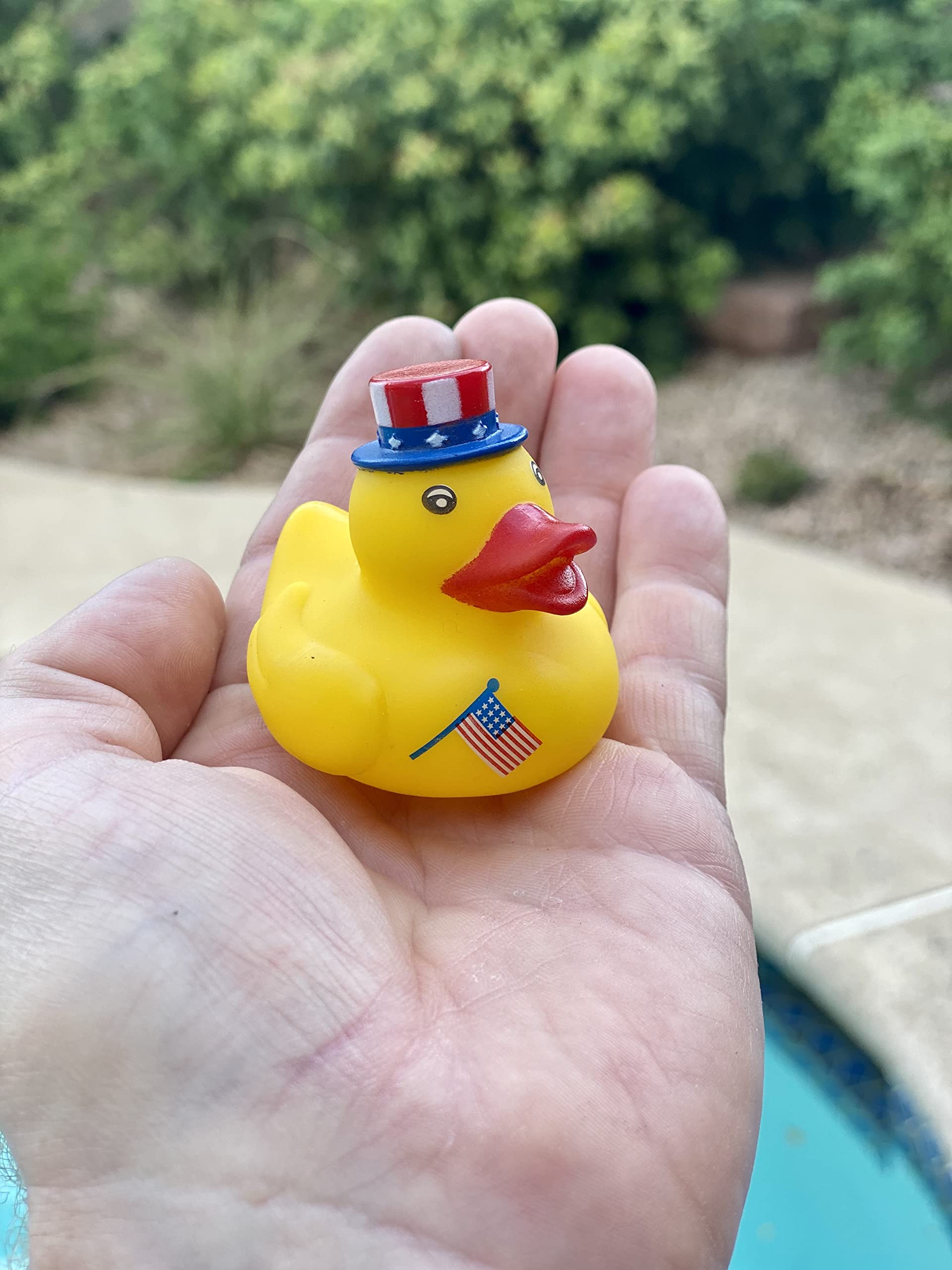 Bulk 20-Pack Patriotic Jeep Rubber Ducky Assortment - Memorial Day, 4th of July, Labor Day or Veteran's Day Duckies