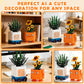 Happy Emotional Plants Botanical Building Blocks Set, Sunflower Plant Compatible with Lego Botanical Set, Succulents Desk Decor for Bedroom Office