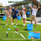 MoKo Backyard Golf Game, Portable Battle Golf Set with 6 Buckets,No Clubs