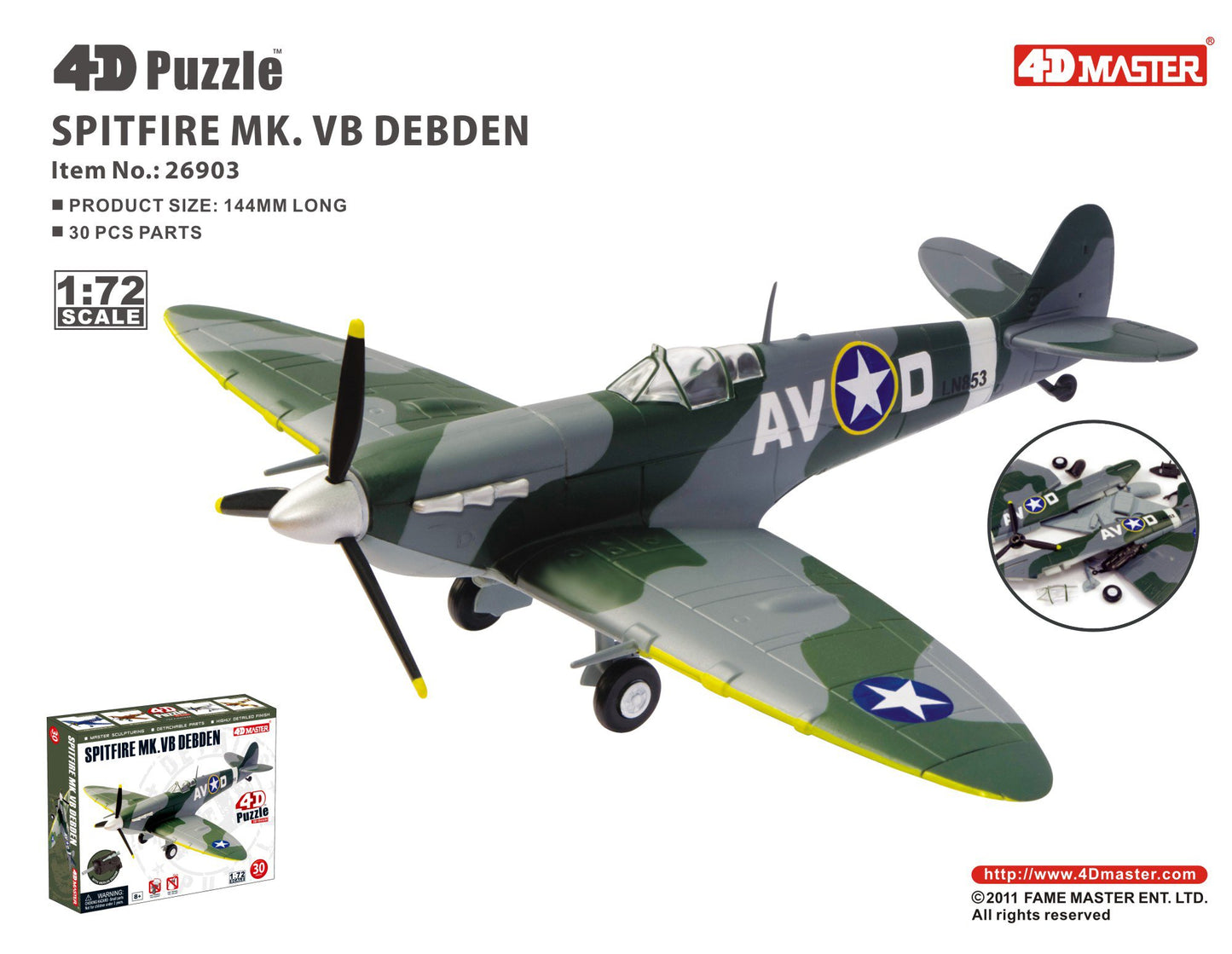 Famemaster Spitfire MK.VB Debden 4D Puzzle