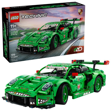 LEGO Technic Porsche 911 GT3 R Rexy AO Racing Car Building Toy for Boys & Girls - Car Toy W/Realistic Steering & 6-Cylinder Engine for Kids & Auto