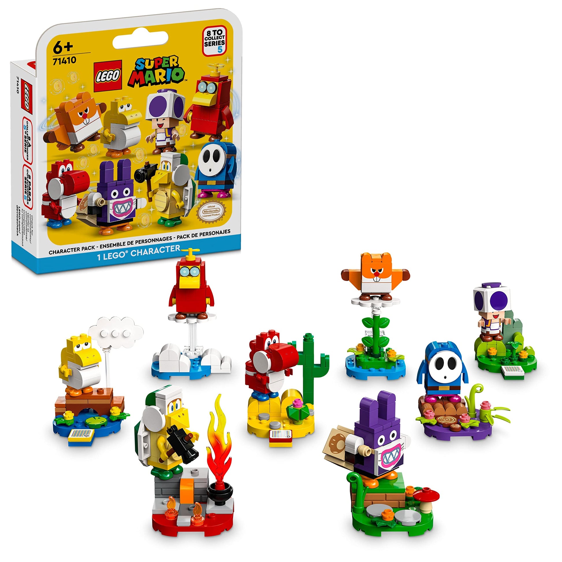 LEGO Super Mario Character Packs - Series 5 71410 Building Toy Set; Collectible Gift Toys for Kids Aged 6 and Up