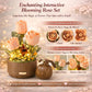 Electric Flower Bouquet Building Set 255PCS - Motorized Blooming Roses Flowers Botanical Kit, DIY Bonsai Style Bouquet of Flowers - Unique STEM Gift