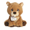 Aurora® Adorable Precious Moments™ Bizzy Beaver Stuffed Animal - Heartwarming Toy for Comforting Children - for Sentimental Gifts, Birthdays,