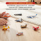 Popular Playthings Magnetic Vehicles for Toddlers 1-3, Mini Mix or Match Car Toys, Set of 8 Gift for Kids - Aircraft Airplane with Playmat