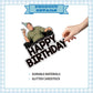 Sopranos Birthday Cake Topper - Glitter Sopranos Party Decorations For Italian Birthday Party Cake Décor