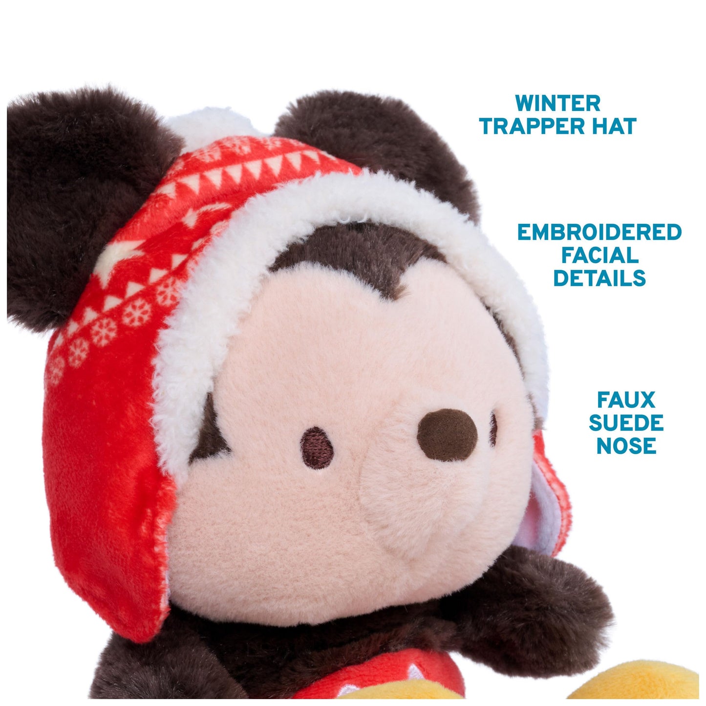 GUND Disney Mickey Mouse Kai Bear Plush with Winter Outfit for Ages 1+