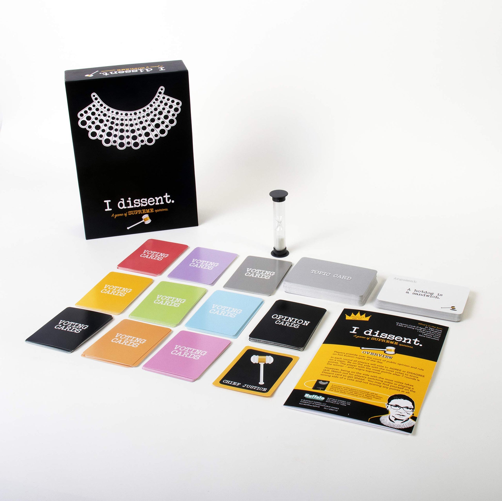 I Dissent: A Game of Supreme Opinions - Absurd Opinions Voting Party Card Game - RBG Court of Opinion - Ages 14+ - 3 to 9 Players