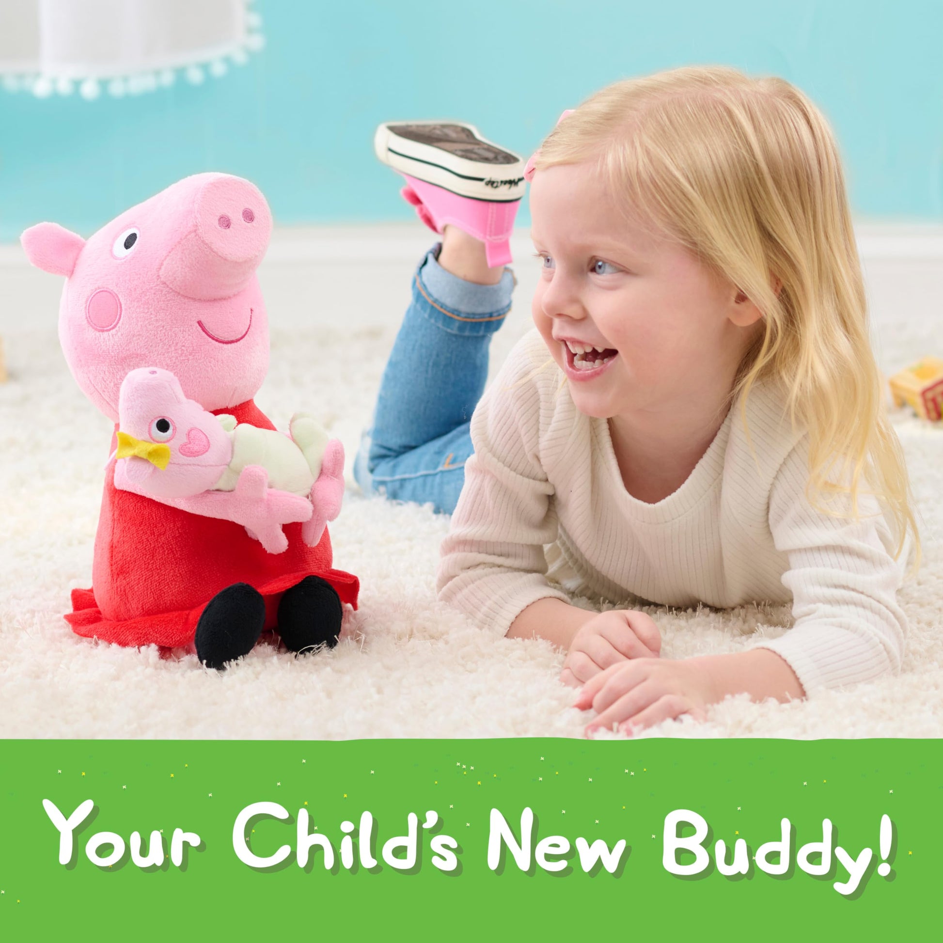 Peppa Pig Lil Friends Big Sis 11.5-inch Plush Stuffed Animal