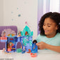 Mattel Disney The Little Mermaid Storytime Stackers Ariel’s Grotto Playset, Stackable Dollhouse with Small Doll & 10 Accessories