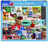 White Mountain 1000 Piece Jigsaw Puzzle Regional Icons, I Love New England