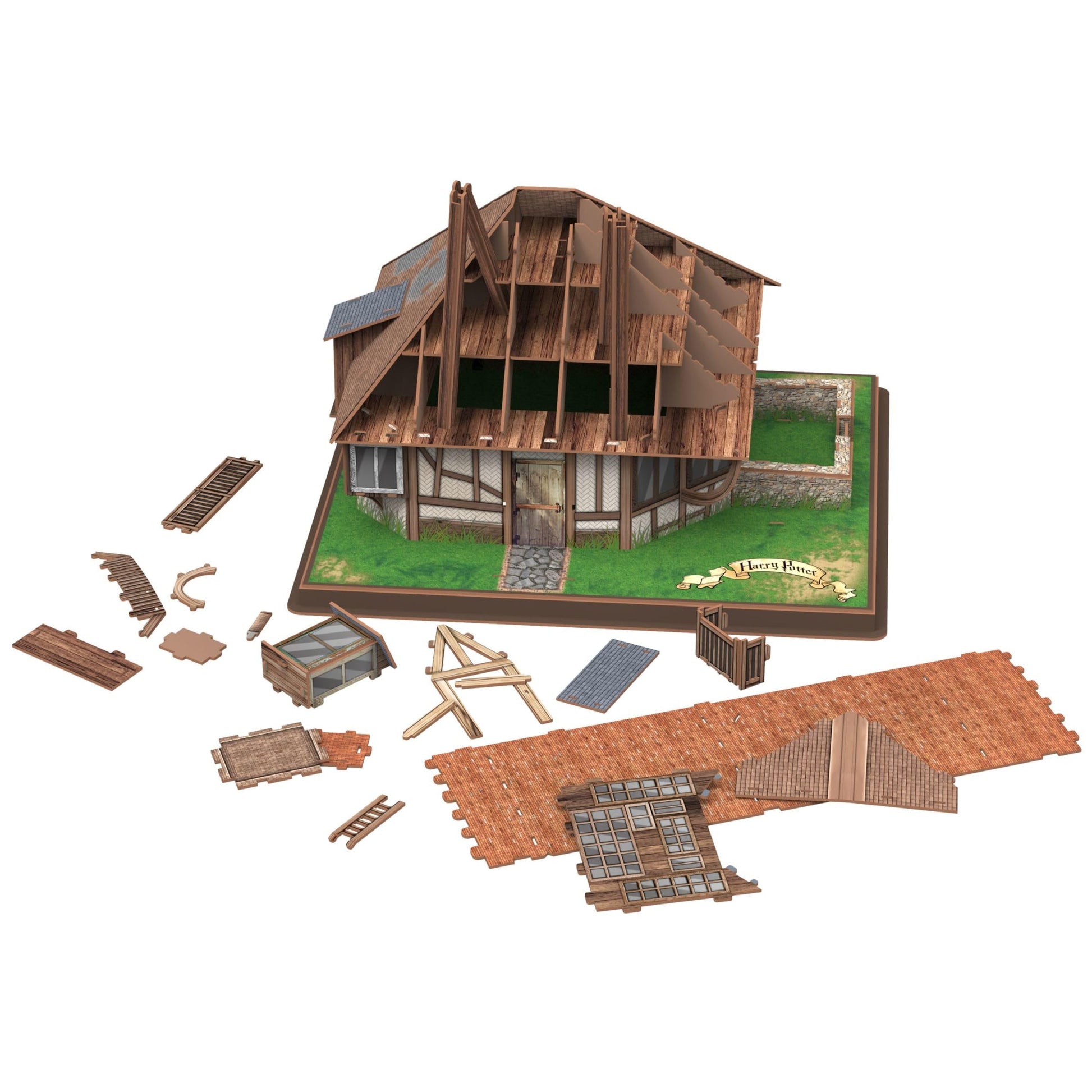 4D Cityscape Harry Potter 3D Paper Puzzles (The Burrow)