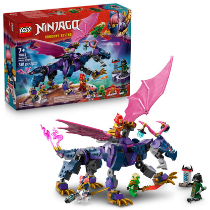 LEGO NINJAGO Rontu the Master Dragon Building Toy - Dragons Rising Model Building Kit for Boys & Girls, Ages 7+ - Kids Toy W/ 4 Ninja Minifigures