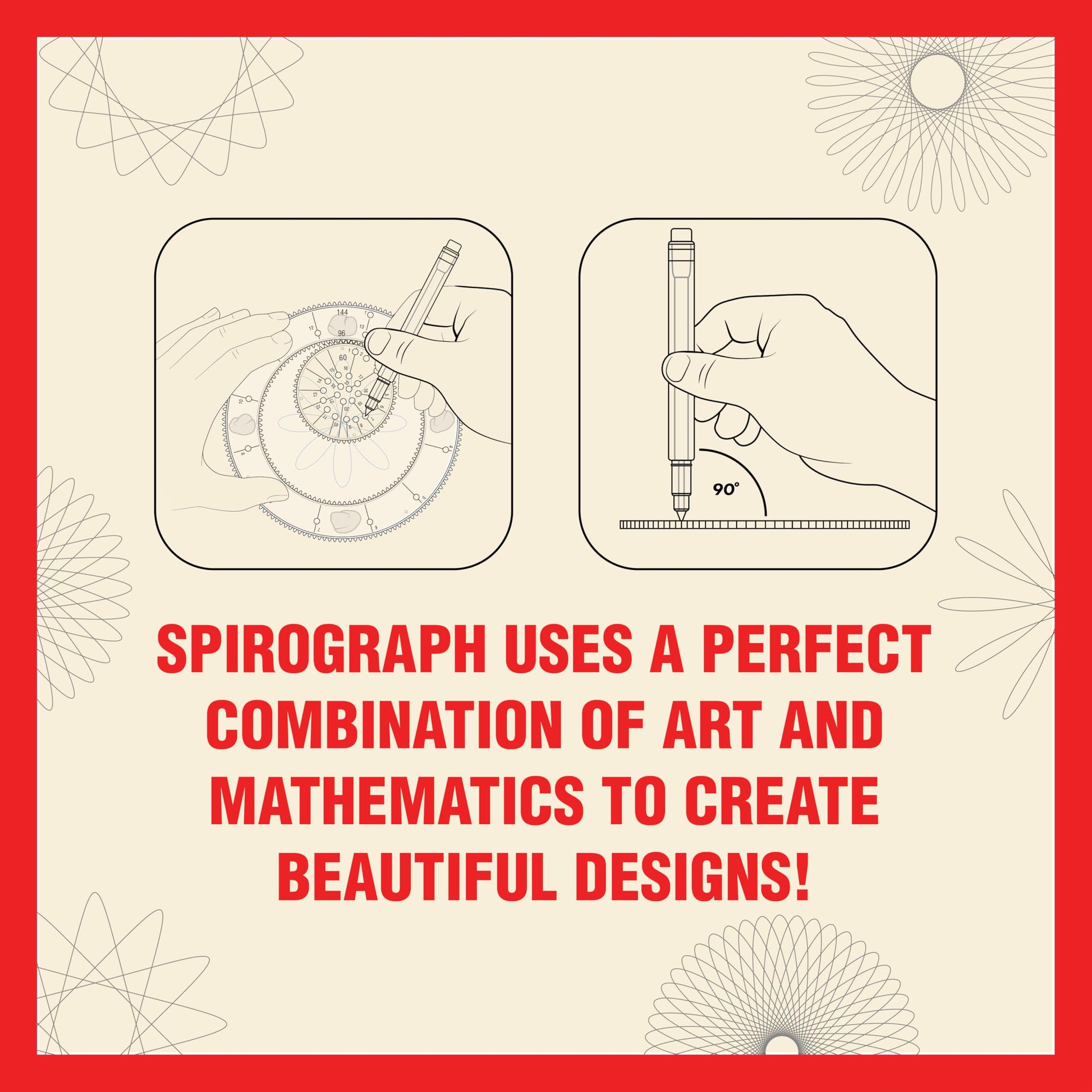 Spirograph Die-Cast Collectors Set - Special Edition, Arts and Crafts, Kids Toys, Art Supplies, Craft Supplies, Drawing Kit, Spiral Art, Metal Gear