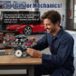 HUNKING V8 Engine Building Set for Adults, Build Your Own MOC Mini V8 Engine STEM Model Toy with Motor, Model kit that Run, Car Engine Building Blocks