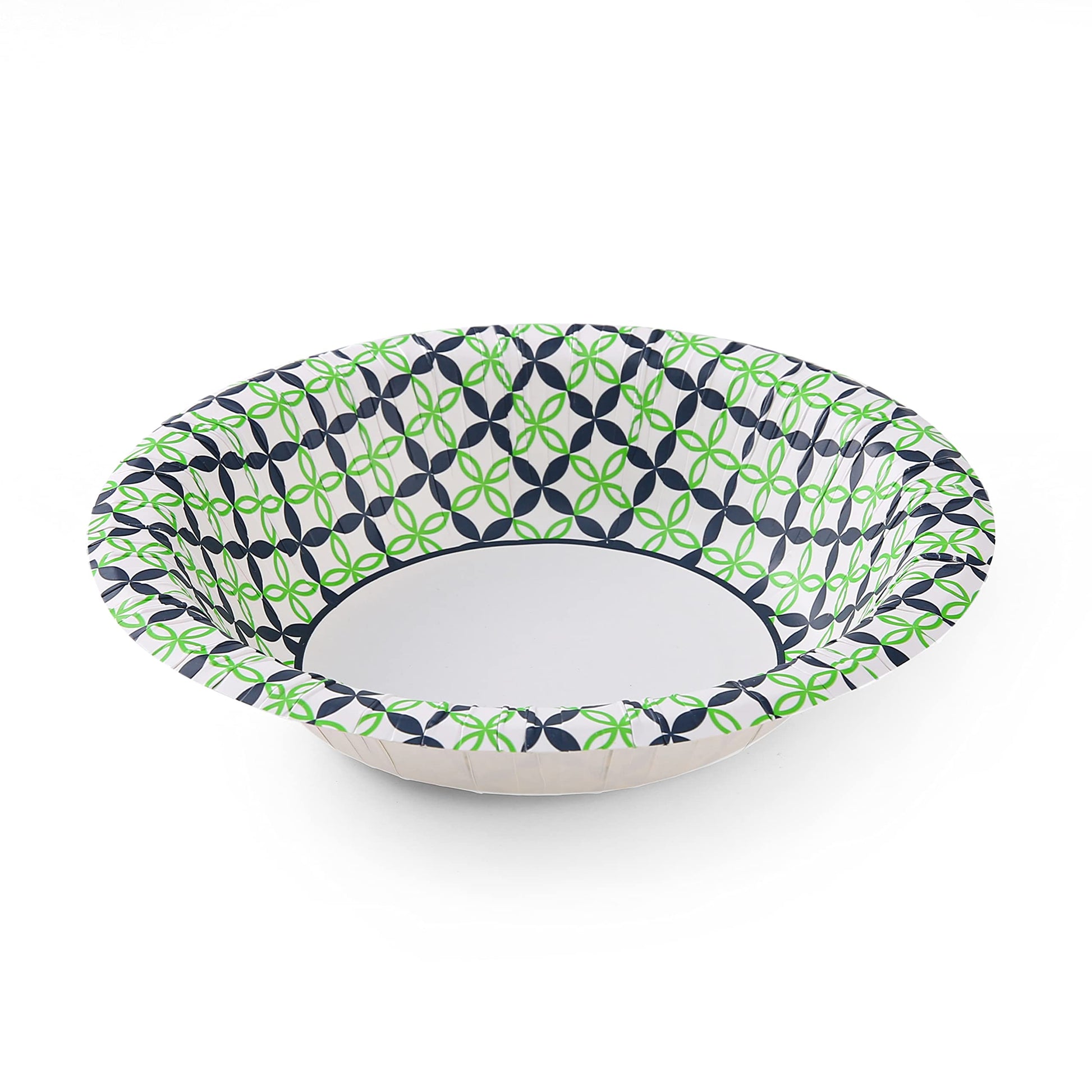 Glad Round Disposable Paper Bowls, Happy Daisies Design - Heavy Duty, Soak-Proof, Cut-Resistant, Microwavable Paper Bowls for All Foods and Daily Use