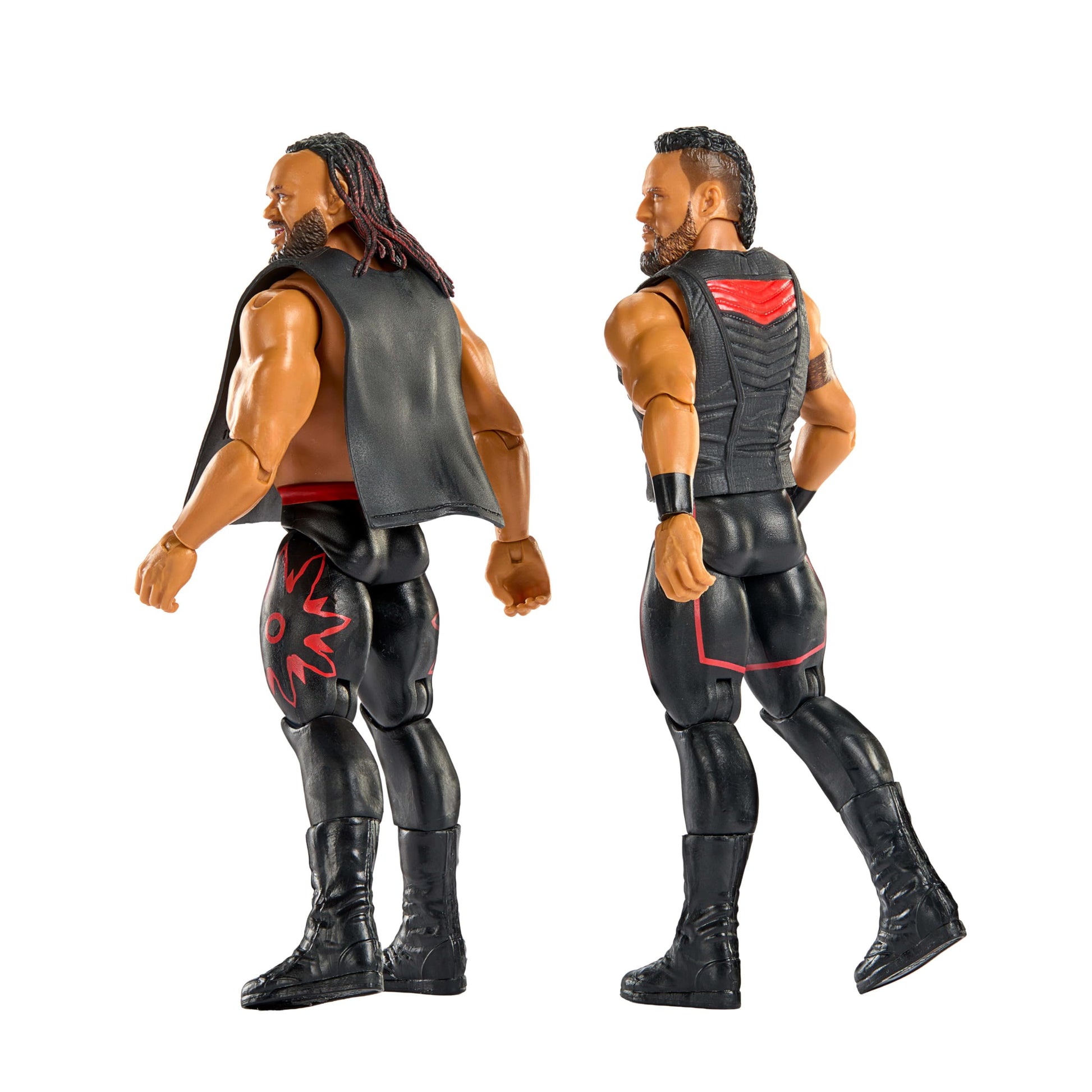 Mattel WWE Main Event Showdown Action Figures 2-Pack with Accessory, Series #24 Tama Tonga & Jacob Fatu Collectible Set, 6-inch