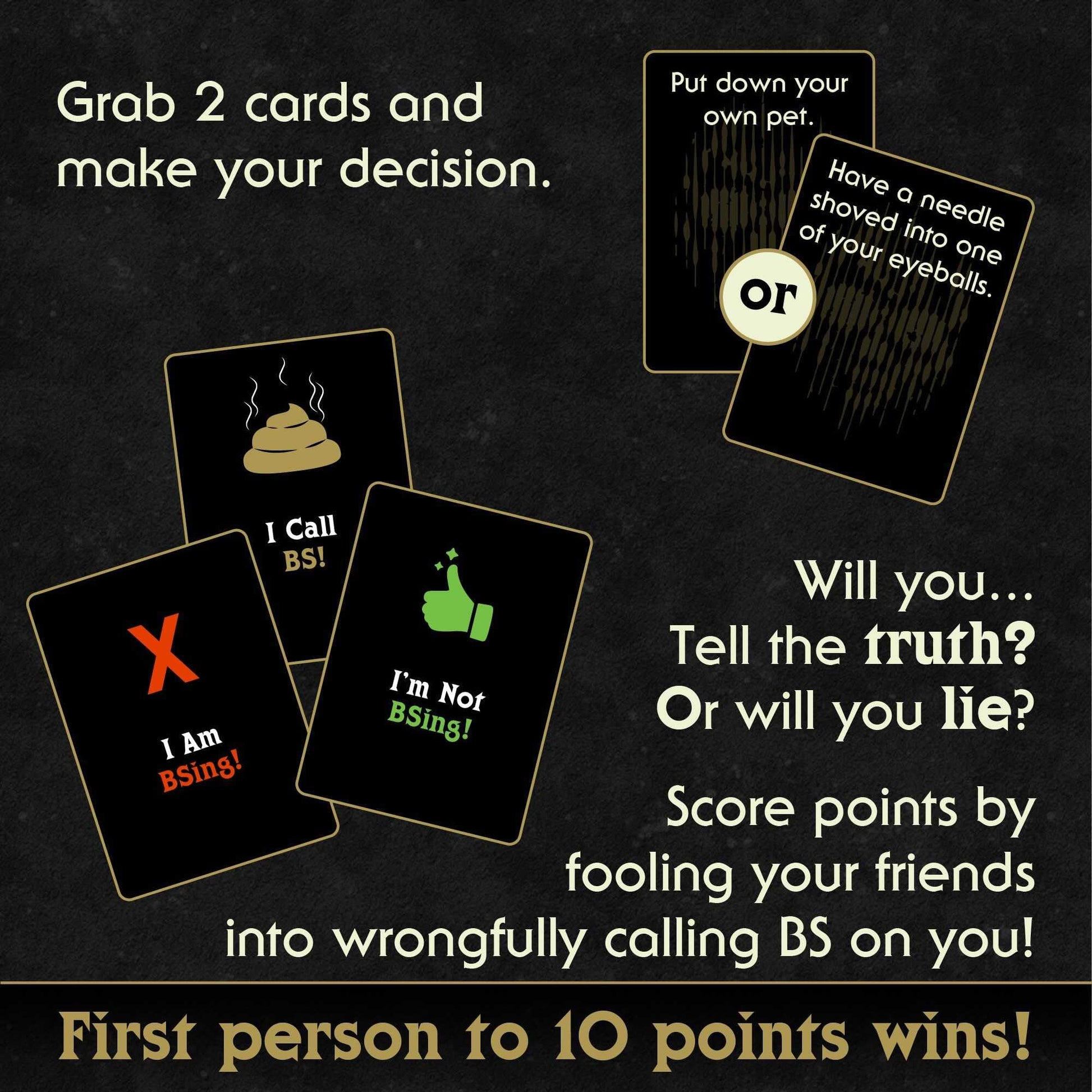 I Choose Death Would-You-Rather Card Game for Adults - Glow-in-the-Dark Tombstone Box - What Would You Rather Do Party Game with 300 Scenario Cards