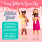 Glitter Girls - 14-Inch Fashion Doll - Brown Hair & Blue Eyes - Pink Dress, Glittery Shoes & Hairbow - Dolls for Girls 3+ Years - Bluebell