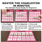 Eccentfit Solo Mahjong Practice Board Pink, Mahjong Charleston Trainer Solo Practice Board for Left Right Across Passing Order Professional NMJL Style