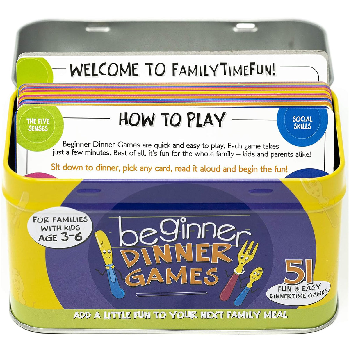 Continuum Games Beginner Dinner Games Board, Multicolor