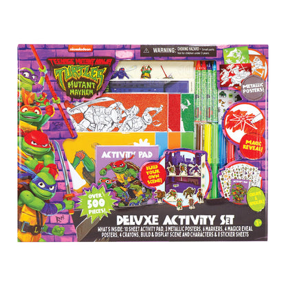 Tara Toys TMNT Deluxe Activity Set Teenage Mutant Ninja Turtles Art & Craft Kit with Coloring, Stickers, Stamps & Carrying Case Creative Gift for Kids