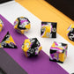 FanRoll 16mm Pride Sharp Edge Silicone Rubber Poly Dice Set: Nonbinary