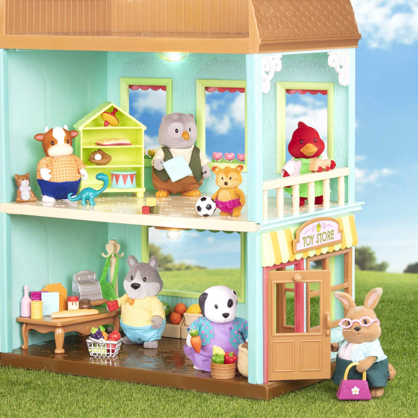 Li'l Woodzeez - The McHoot Owl Family - Set of 7 Collectible Posable Owl Figures - Pretend Play Doll Figures - 3+ Years - Encourages Imaginative Role