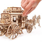 UGEARS Stagecoach 3D Mechanical Model - Wooden Brainteaser and Puzzle for Adults, Teens