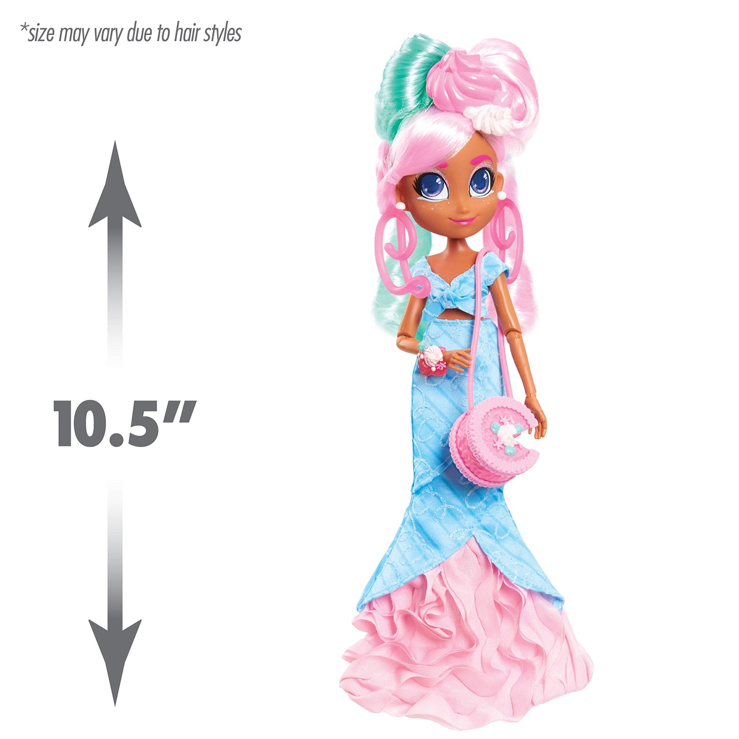 Hairdorables Hairmazing Prom Perfect Fashion Dolls, Dee Dee, Pink and Green Hair, Kids Toys for Ages 3 Up by Just Play